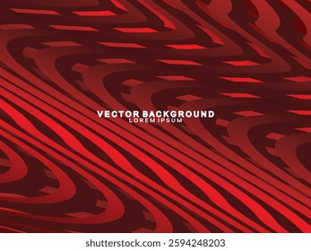 Abstract red geometric lines on red background. Modern shiny gradient red futuristic pattern. Futuristic technology concept, suitable for cover, poster, banner, flyer, website, etc.