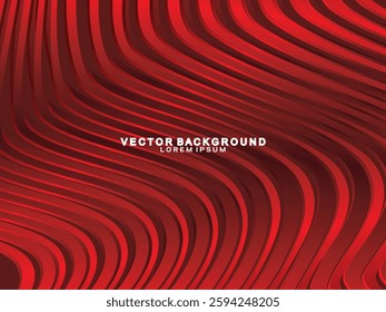 Abstract red geometric lines on red background. Modern shiny gradient red futuristic pattern. Futuristic technology concept, suitable for cover, poster, banner, flyer, website, etc.