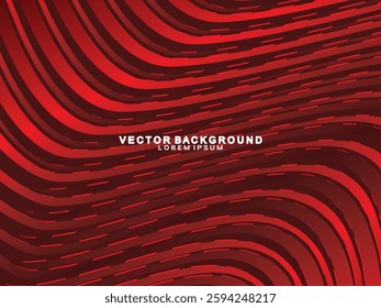 Abstract red geometric lines on red background. Modern shiny gradient red futuristic pattern. Futuristic technology concept, suitable for cover, poster, banner, flyer, website, etc.