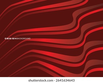 Abstract red geometric lines on red background. Modern shiny gradient red futuristic pattern. Futuristic technology concept, suitable for cover, poster, banner, flyer, website, etc.	