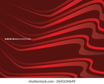 Abstract red geometric lines on red background. Modern shiny gradient red futuristic pattern. Futuristic technology concept, suitable for cover, poster, banner, flyer, website, etc.	