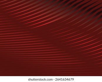 Abstract red geometric lines on red background. Modern shiny gradient red futuristic pattern. Futuristic technology concept, suitable for cover, poster, banner, flyer, website, etc.	
