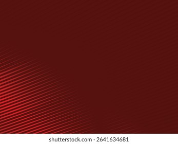 Abstract red geometric lines on red background. Modern shiny gradient red futuristic pattern. Futuristic technology concept, suitable for cover, poster, banner, flyer, website, etc.	