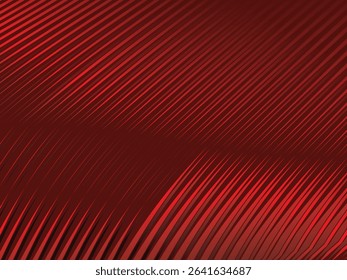 Abstract red geometric lines on red background. Modern shiny gradient red futuristic pattern. Futuristic technology concept, suitable for cover, poster, banner, flyer, website, etc.	