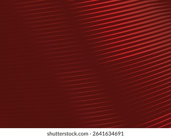 Abstract red geometric lines on red background. Modern shiny gradient red futuristic pattern. Futuristic technology concept, suitable for cover, poster, banner, flyer, website, etc.	