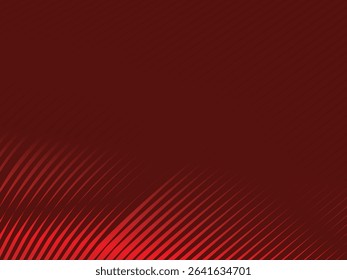 Abstract red geometric lines on red background. Modern shiny gradient red futuristic pattern. Futuristic technology concept, suitable for cover, poster, banner, flyer, website, etc.	