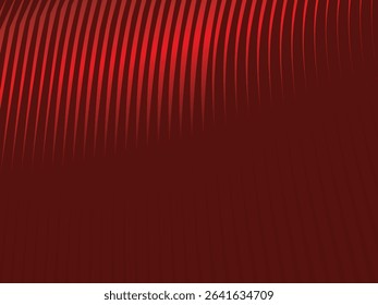 Abstract red geometric lines on red background. Modern shiny gradient red futuristic pattern. Futuristic technology concept, suitable for cover, poster, banner, flyer, website, etc.	