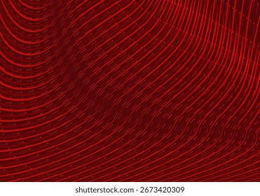 Abstract red geometric lines on red background. Modern shiny gradient red futuristic pattern. Futuristic technology concept, suitable for cover, poster, banner, flyer, website, etc.	
