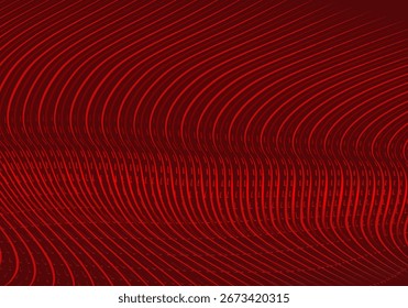 Abstract red geometric lines on red background. Modern shiny gradient red futuristic pattern. Futuristic technology concept, suitable for cover, poster, banner, flyer, website, etc.	

