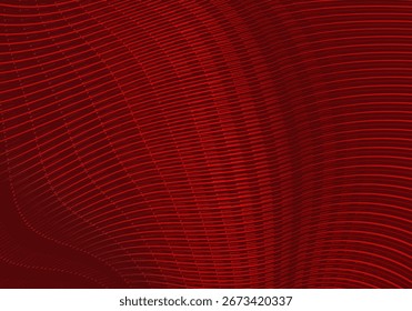 Abstract red geometric lines on red background. Modern shiny gradient red futuristic pattern. Futuristic technology concept, suitable for cover, poster, banner, flyer, website, etc.	
