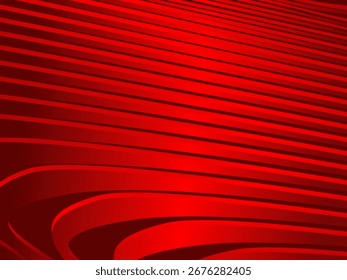 Líneas geométricas rojas Abstractas sobre fondo rojo. Modelo futurista rojo brillante moderno del gradiente. Concepto de tecnología futurista, conveniente para la cubierta, cartel, Anuncio, volante, Sitio web, etc.