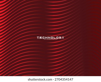 Líneas geométricas rojas Abstractas sobre fondo rojo. Modelo futurista rojo brillante moderno del gradiente. Concepto de tecnología futurista, conveniente para la cubierta, cartel, Anuncio, volante, Sitio web, etc.