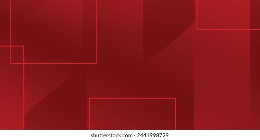 Fondo de memphis geométrico rojo abstracto. Composición de formas dinámicas.