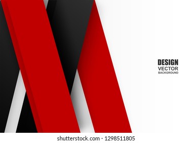 Abstract. Red geometric overlap background. vector.