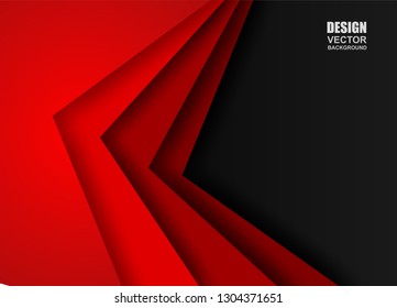Abstract. Red geometric overlap background. vector.