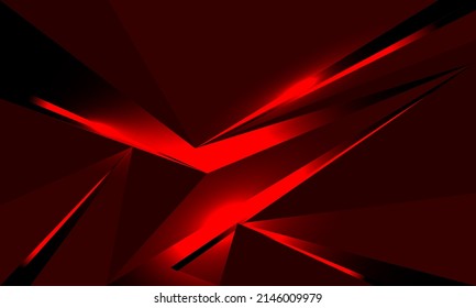 Abstract red geometric overlap design modern futuristic technology background vector  illustration.