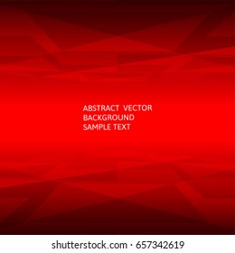 Abstract red geometric polygonal background with copy space