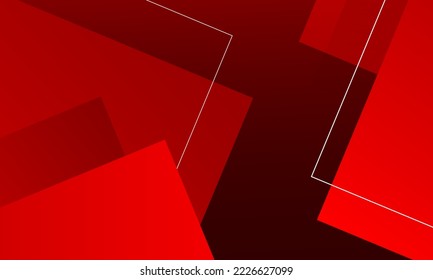 Abstract red geometric shape futuristic background. Eps10 vector