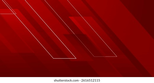 Abstract red geometric shapes background. Vector illustration