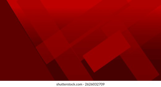 Fondo de Formas geométricas rojas Abstractas. Ilustración vectorial