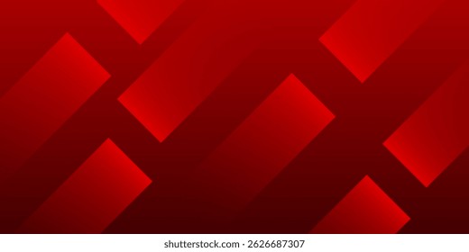 Abstract red geometric shapes background. Vector illustration