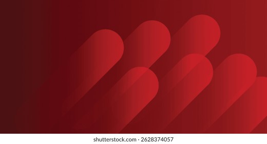 Fundo abstrato das formas geométricas vermelhas. Ilustração vetorial
