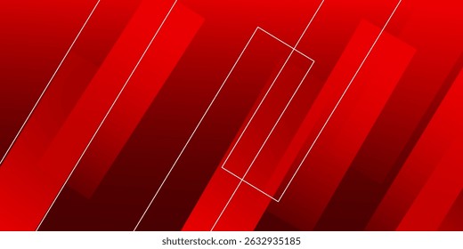 Abstract red geometric shapes background. Vector illustration