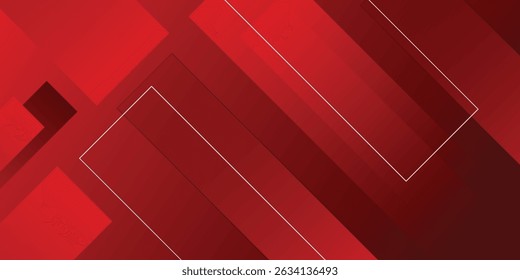 Fundo abstrato das formas geométricas vermelhas. Ilustração moderna do vetor de fundo