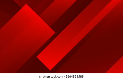 Abstrakte rote geometrische Formen Hintergrund. Vektorgrafik