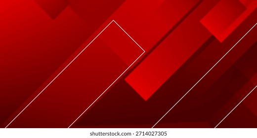 Abstract red geometric shapes background. 