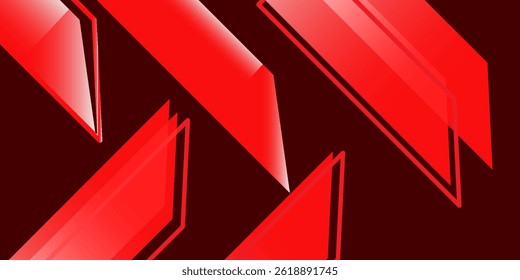 Abstract red geometric shapes mode background. Modern Vector illustration