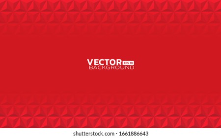 Abstract red geometric texture background with copy space centered, Vector illustration