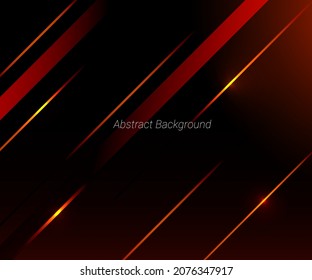 Abstract red geometric transparent gradient lines illustration pattern background vector