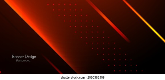 Abstract red geometric transparent gradient lines illustration pattern background vector