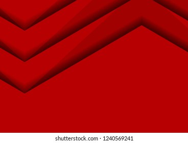 Abstract red geometric vector background