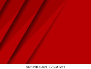 Abstract red geometric vector background