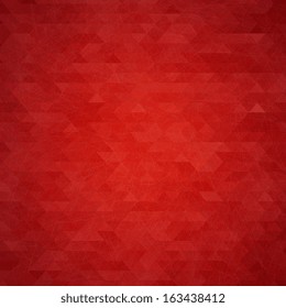 Abstract red geometric vector background with the .
