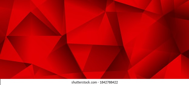 Resumen del fondo del vector geométrico rojo