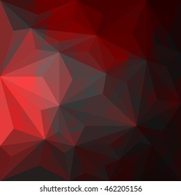 Abstract red geometrical background, Polygon style - Vector
