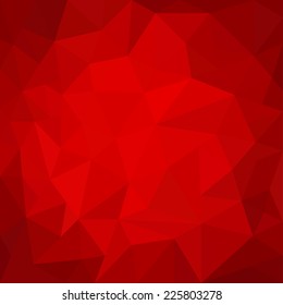 Abstract red geometrical background - Vector