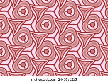 Abstract Red Geometrics Seamless Pattern