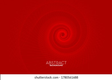Abstract red geometry flow line digital technology, smooth particle wave, big data techno, design concept background and wallpaper, vector eps

