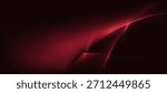 Abstract red glow curve lines on dark background
