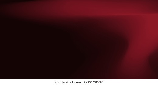 Líneas de curva de resplandor rojo Abstractas sobre fondo oscuro