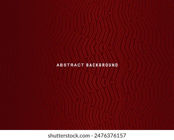 Abstractas líneas geométricas brillantes rojas sobre fondo rojo oscuro. Patrón moderno de líneas de círculo rojo brillante. Concepto de tecnología futurista, perfecto para portadas, carteles, Anuncios, folletos, Sitios web, etc.	
