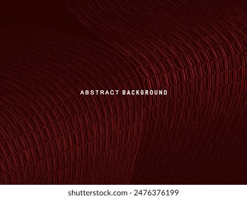 Abstract red glowing geometric lines on dark red background. Modern shiny red circle lines pattern. Futuristic technology concept, perfect for covers, posters, banners, brochures, websites, etc.	
