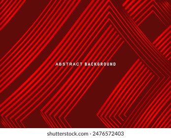 Abstractas líneas geométricas brillantes rojas sobre fondo rojo oscuro. Patrón moderno de líneas de círculo rojo brillante. Concepto de tecnología futurista, perfecto para portadas, carteles, Anuncios, folletos, Sitios web, etc.