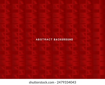 Abstract red glowing geometric lines on dark red background. Modern shiny red circle lines pattern. Futuristic technology concept, perfect for covers, posters, banners, brochures, websites, etc.