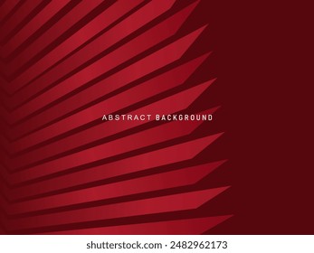 Abstractas líneas geométricas brillantes rojas sobre fondo rojo. Moderno patrón futurista rojo degradado brillante. Concepto de tecnología futurista, apto para portadas, carteles, Anuncios, folletos, Sitios web, etc.