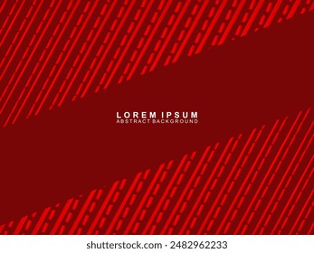 Abstract red glowing geometric lines on red background. Modern shiny gradient red futuristic pattern. Futuristic technology concept, suitable for covers, posters, banners, brochures, websites, etc.